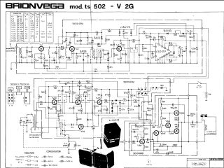 Brionvega TS502 V2G schematic circuit diagram